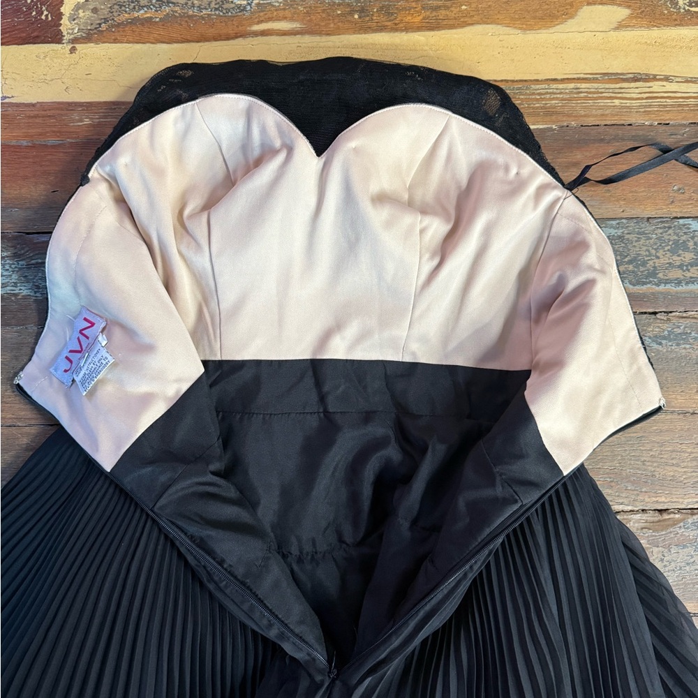JVN by Jovani Black Halter Prom Dress - Picture 11 of 12
